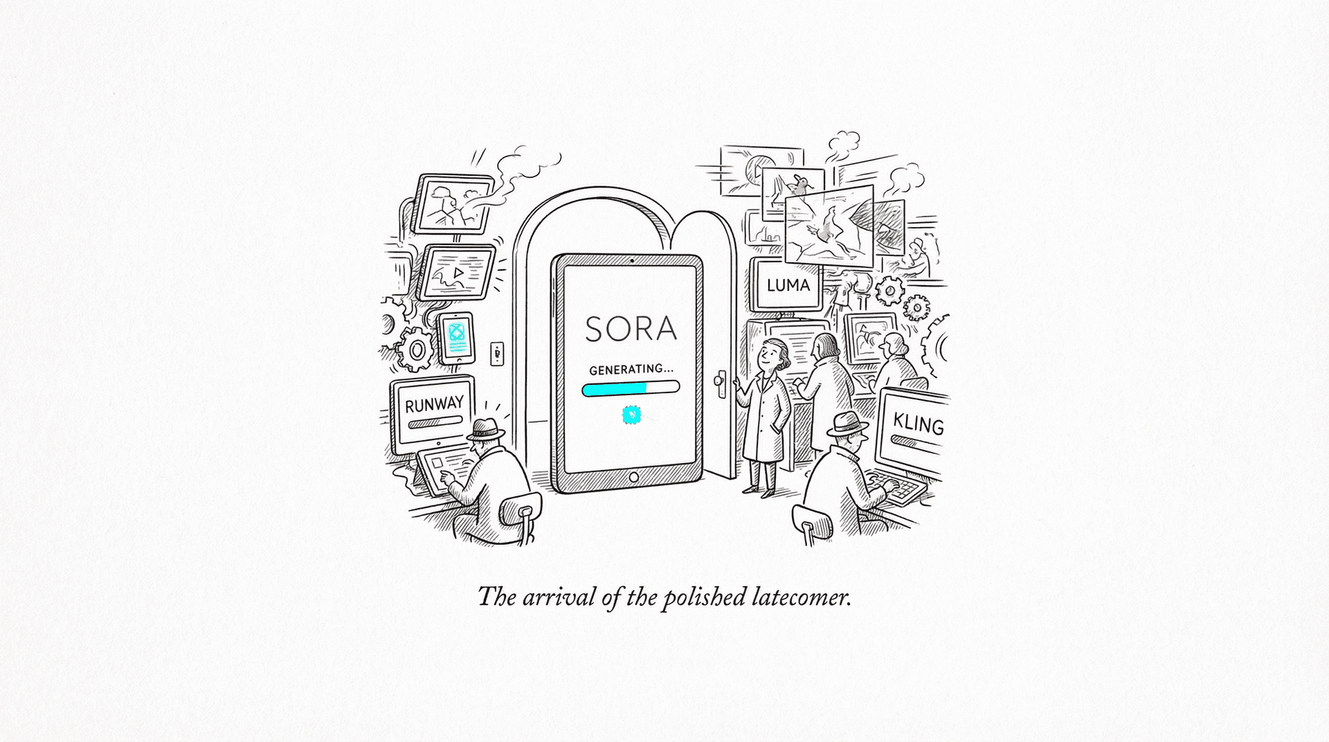 Cover illustration for: Sora Shipped. It's Fine.