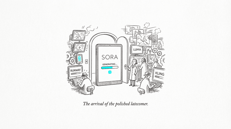 Cover illustration for: Sora Shipped. It's Fine.