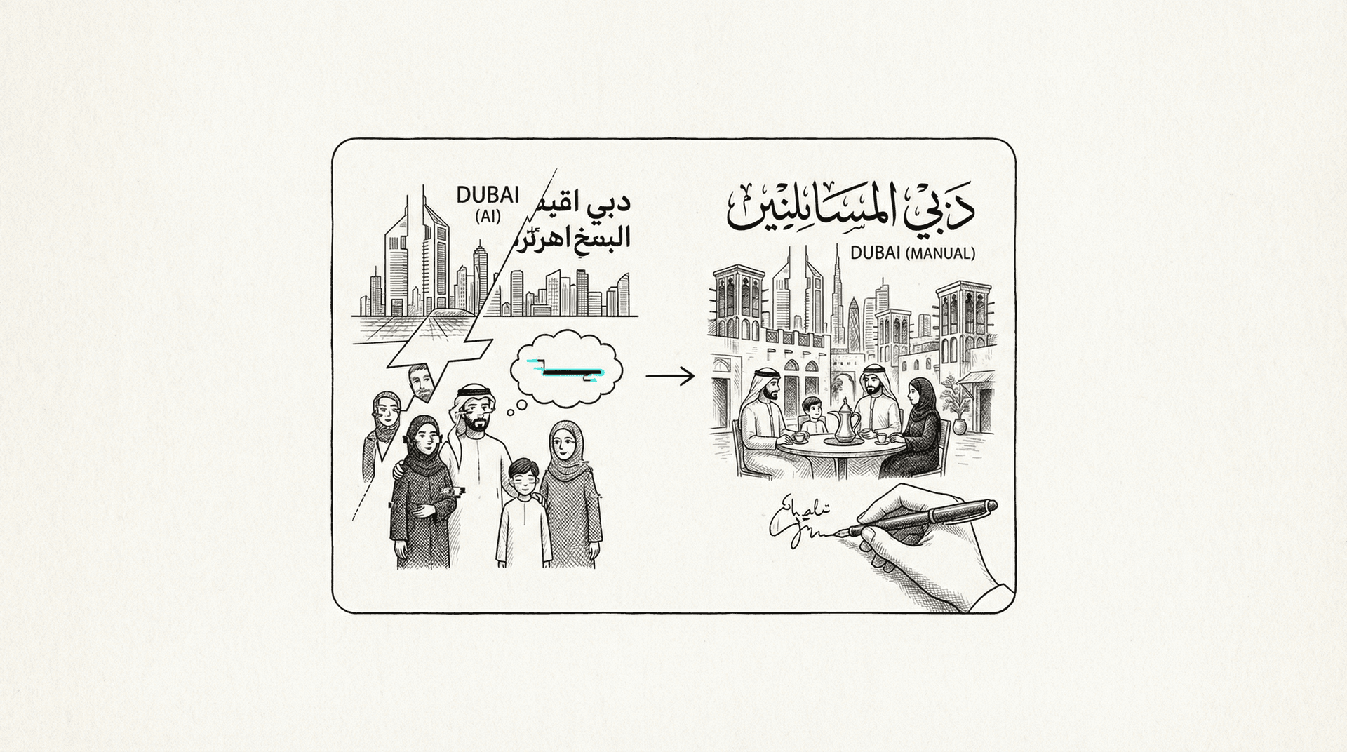 Cover illustration for: What AI Gets Wrong About the Gulf