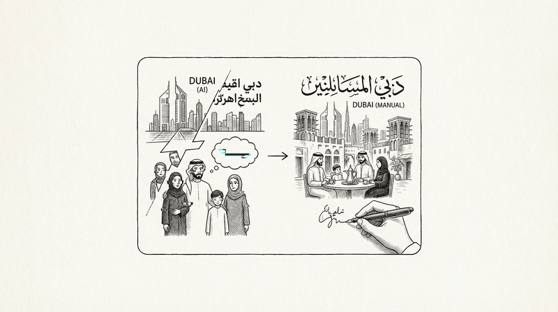 Cover illustration for: What AI Gets Wrong About the Gulf