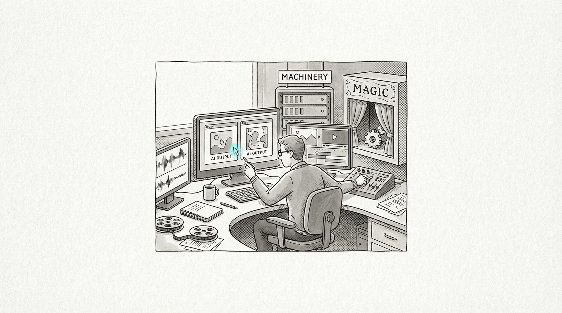 Cover illustration for: What AI Can and Can't Do in Creative Production Right Now