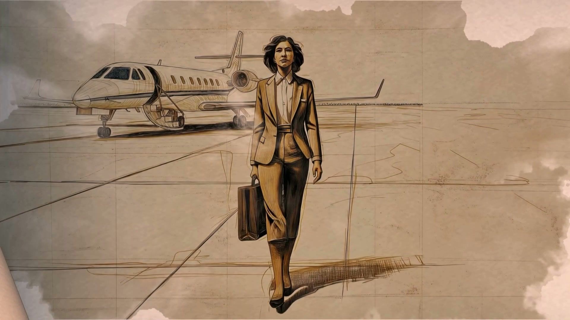 Citigold Private Client, in ink and wash
