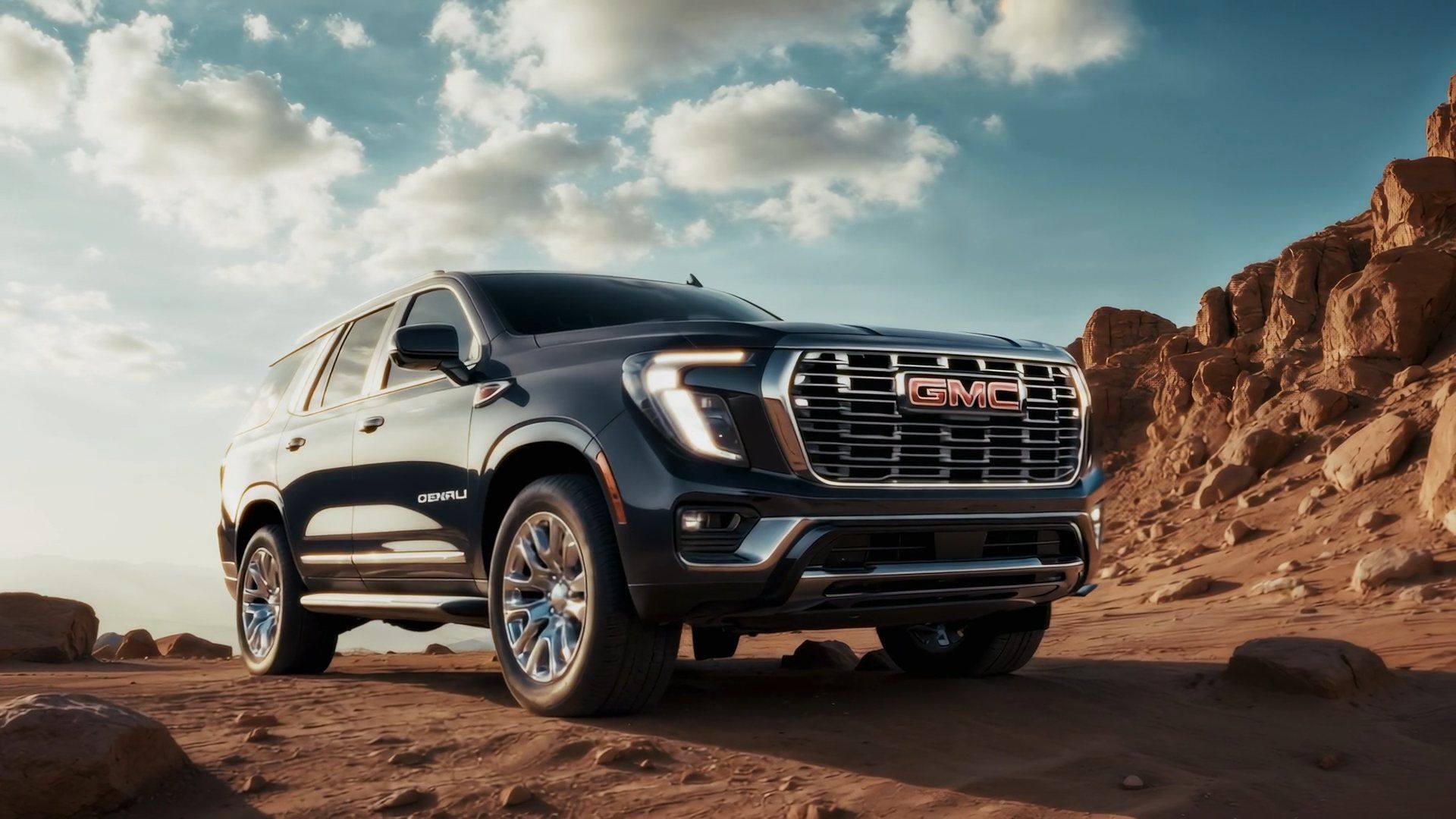 The GMC Yukon in the desert