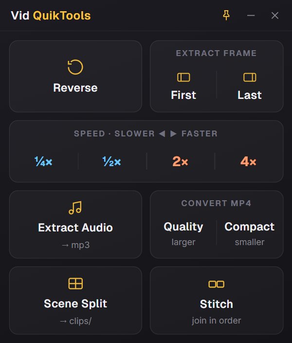 Vid QuikTools, a Savage Impulse app